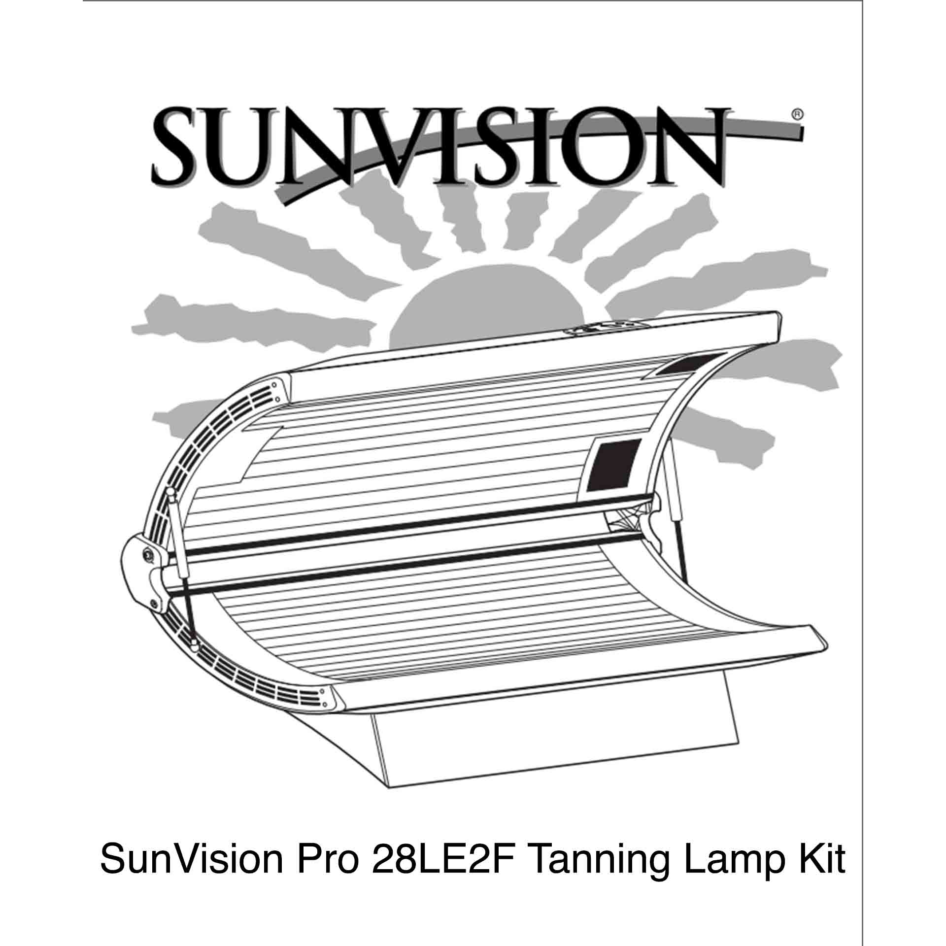 Sunvision 28LE 2F Tanning Bed - Replacement Tanning Lamp Kit Lamps Sunvision 
