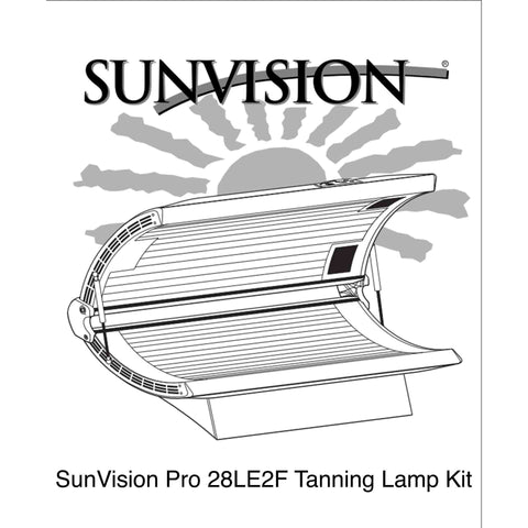 Sunvision 28LE 2F Tanning Bed  - Replacement Tanning Lamp Kit