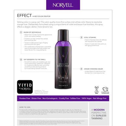 Norvell EFFECT Hi-Res Color Creator Bronzing Aerosol 7.0 fl oz Quick Ship Norvell 