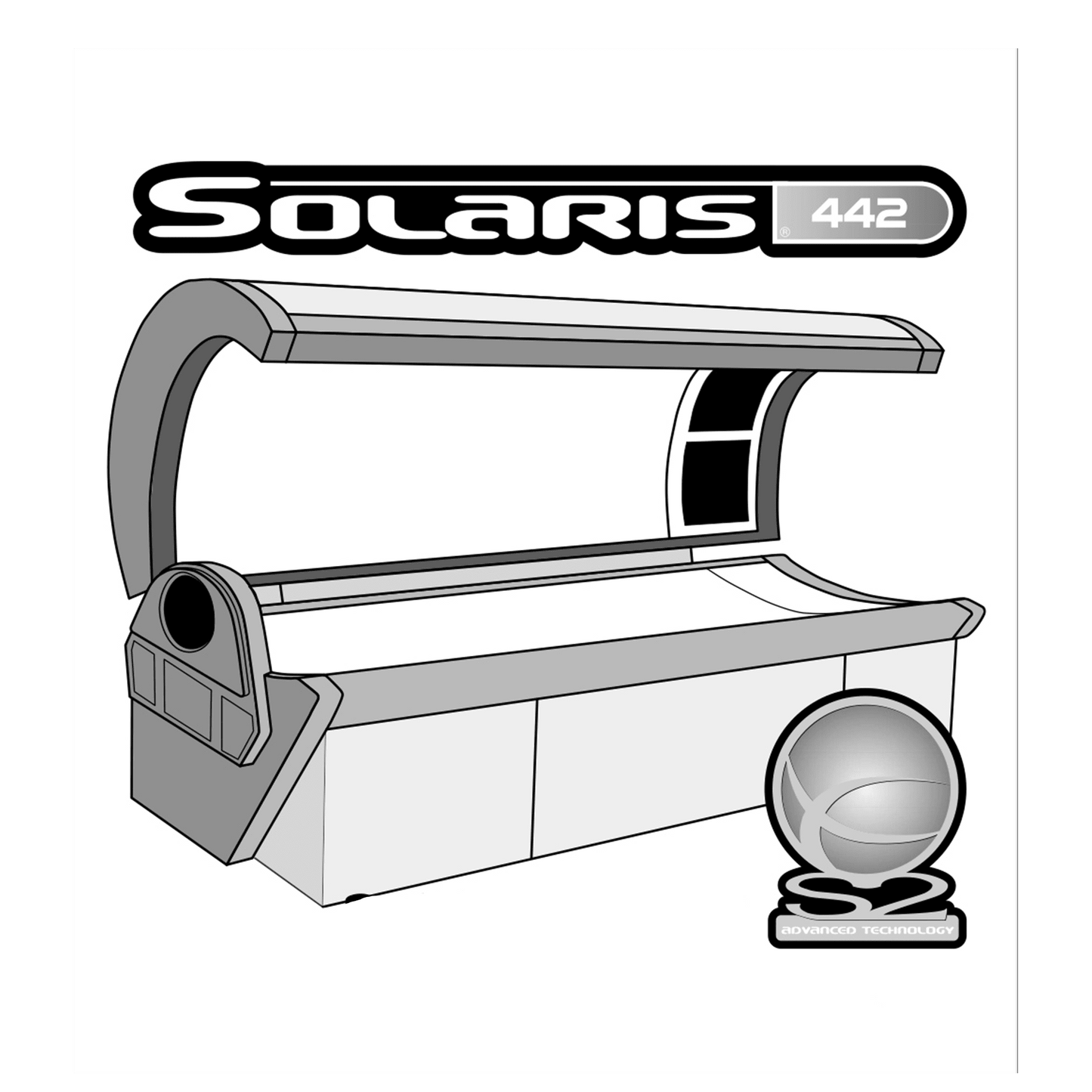 Solaris 442 Series Tanning Bed - Replacement Tanning Lamp Kit Lamps Cosmolux 