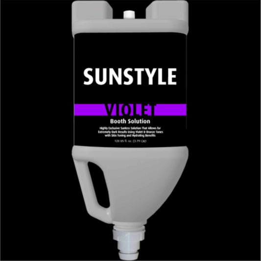 Sunstyle Sunless Violet Booth Solution Vented 128 oz Gallon Jug Spray Tanning Booth Solutions Sunstyle 