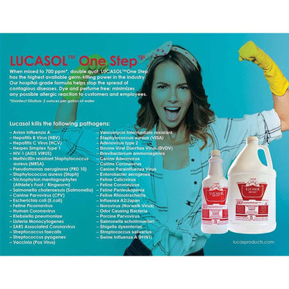 Lucasol Disinfectant Cleaner 128oz Cleaners and Disinfectants Sun Tanning Store 