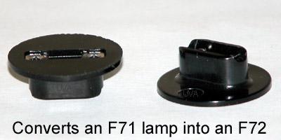 RDC Lamp Adapter Cap F71 To F72